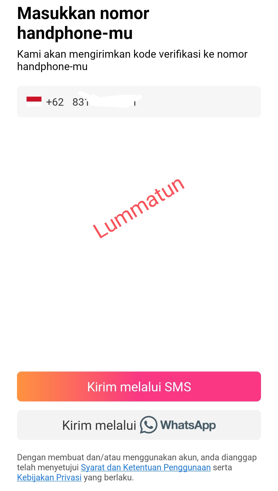 menyiapkan nomor telepon