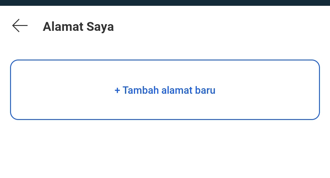 Menambah alamat lazada baru