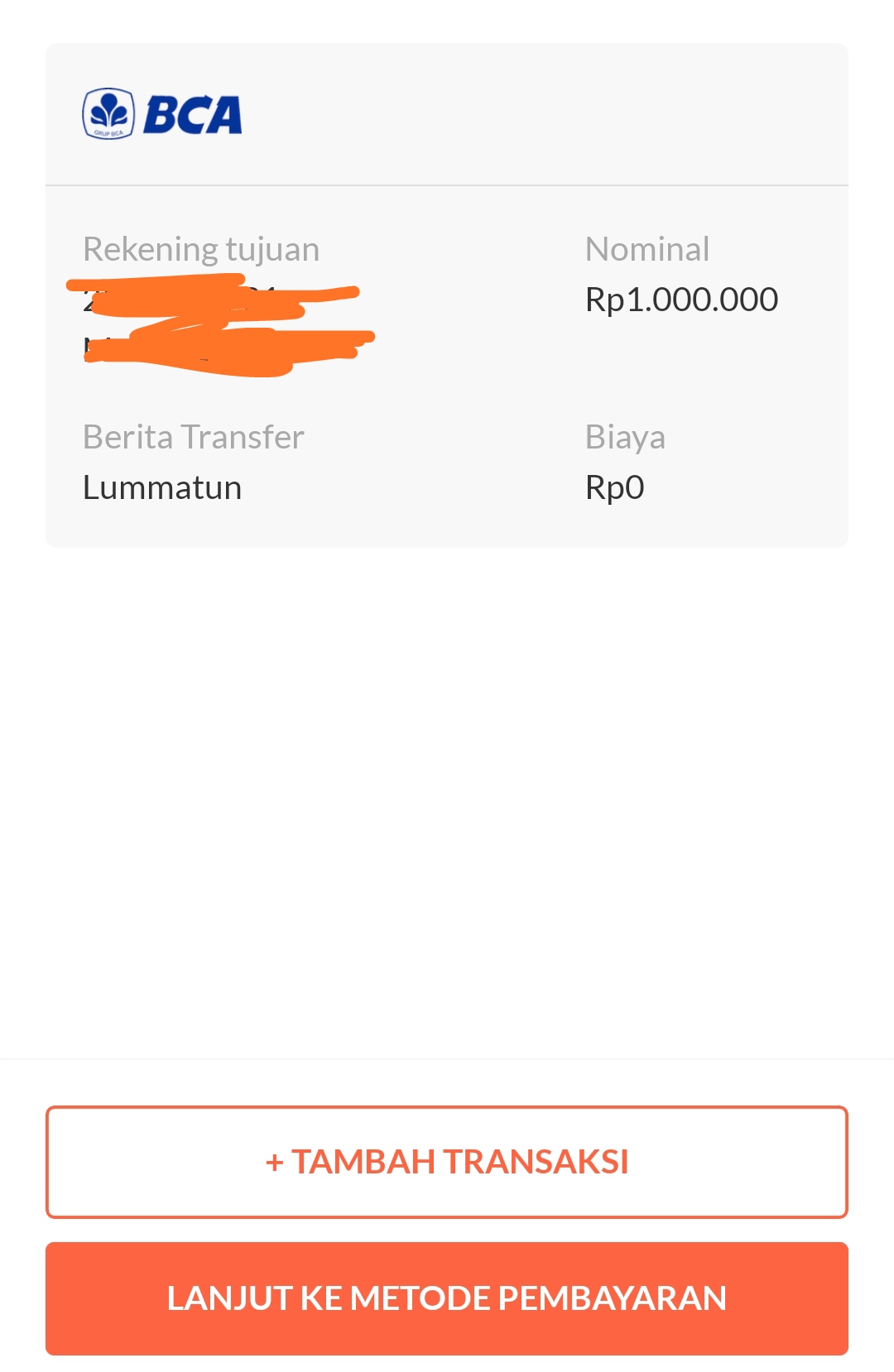 Lanjut ke metode pembayaran