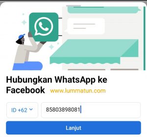 Menghubungkan whatsapp ke halaman Facebook