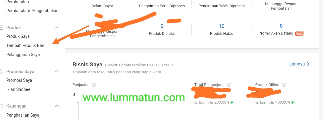 Proses upload video produk Shopee