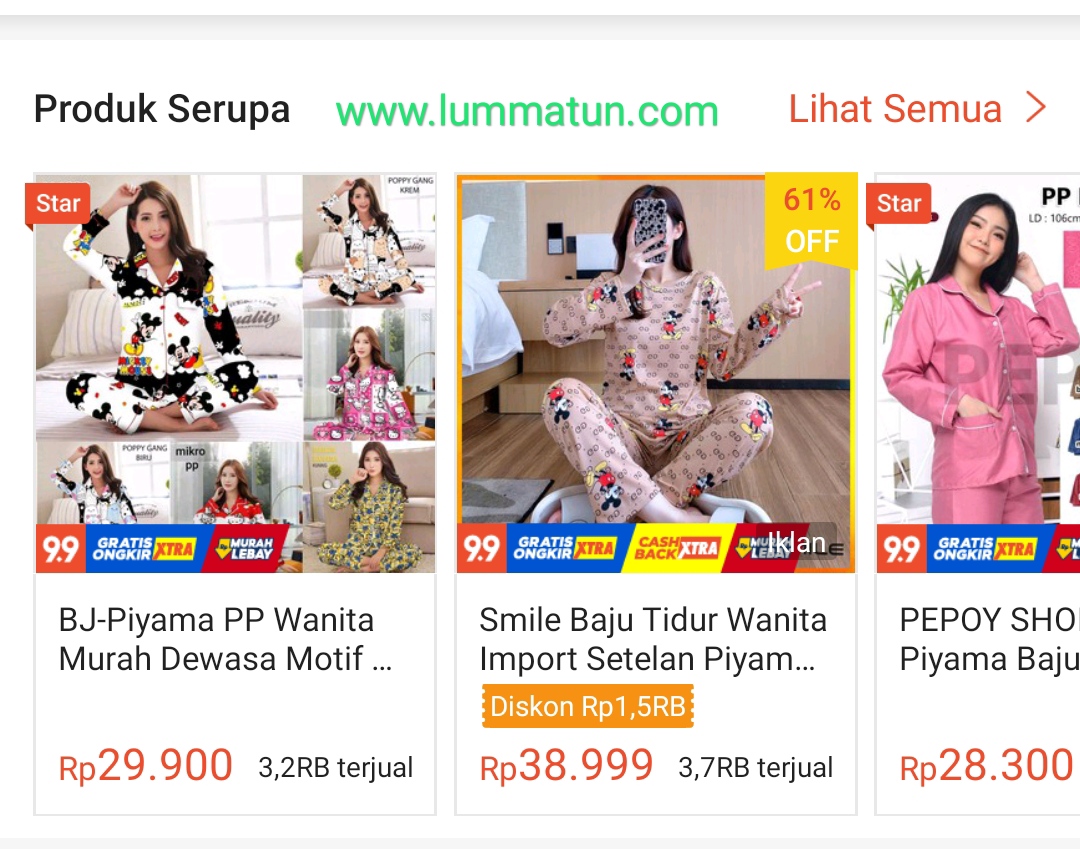 Kategori produk serupa Shopee