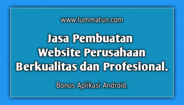 Jasa website perusahaan dan company profile