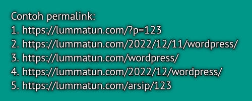 Contoh permalink
