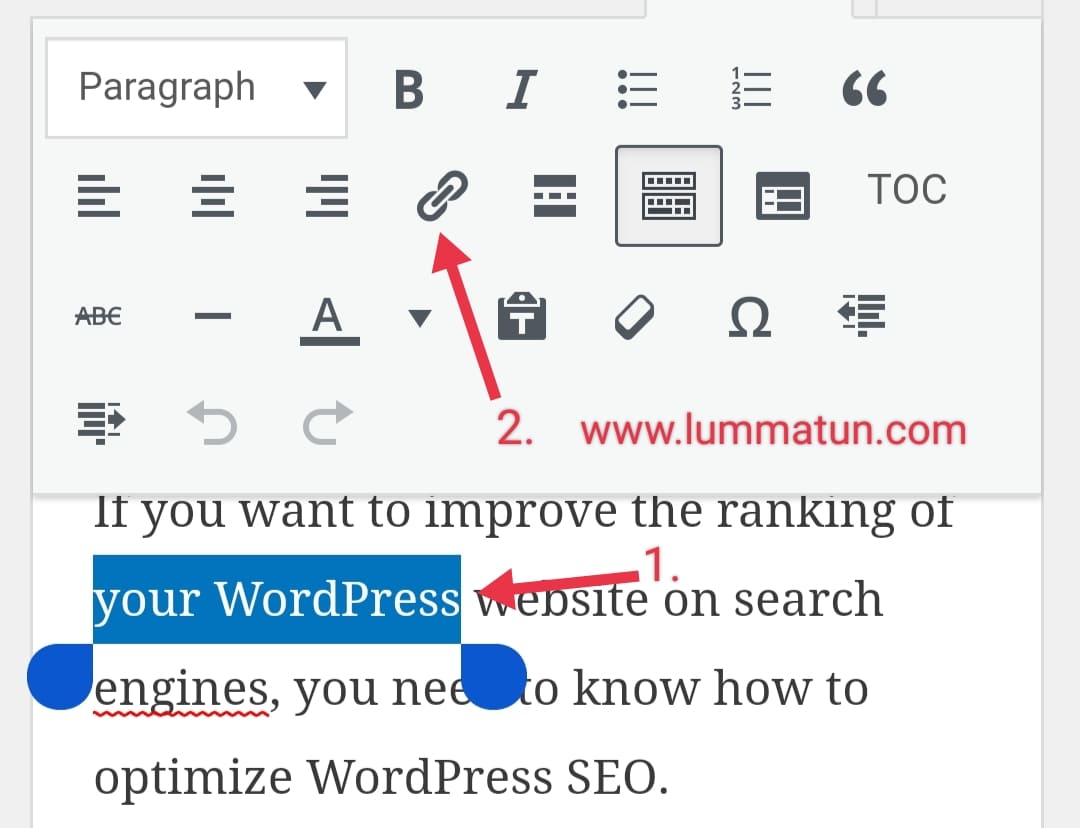 Internal Links WordPress