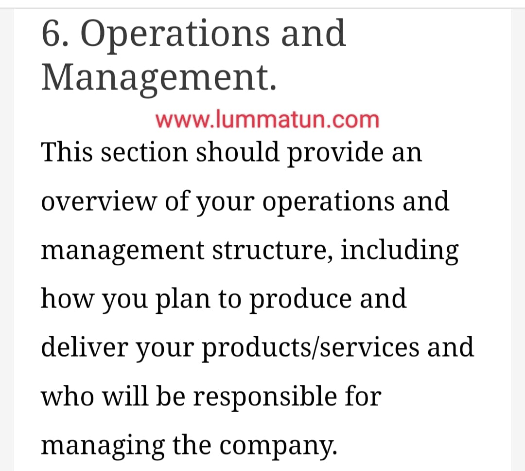 Operations and Management