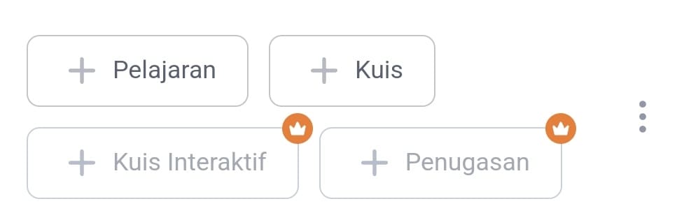 Fitur untuk membuat kuis