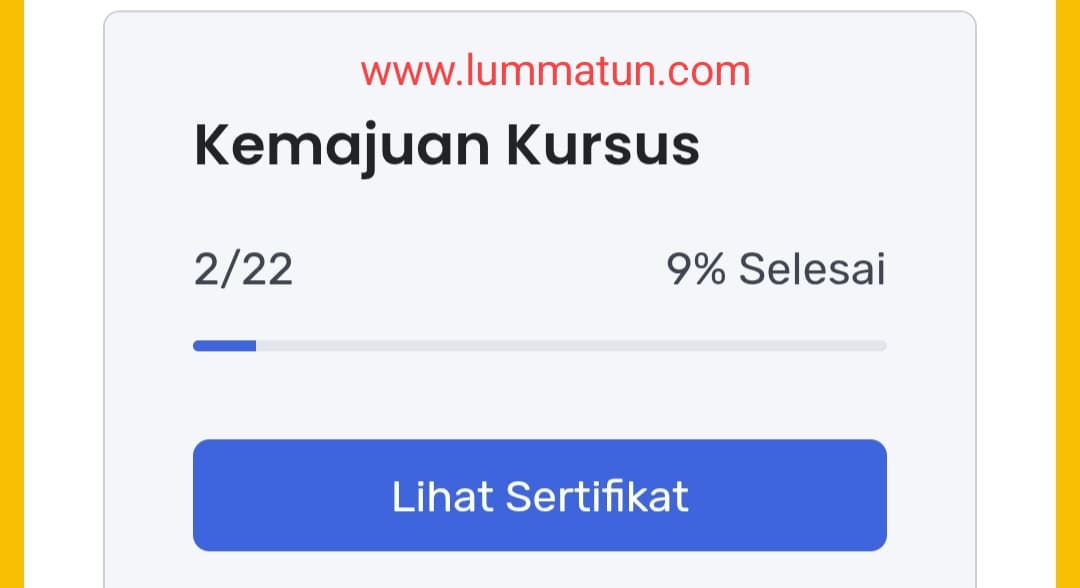 Sertifikat Kursus