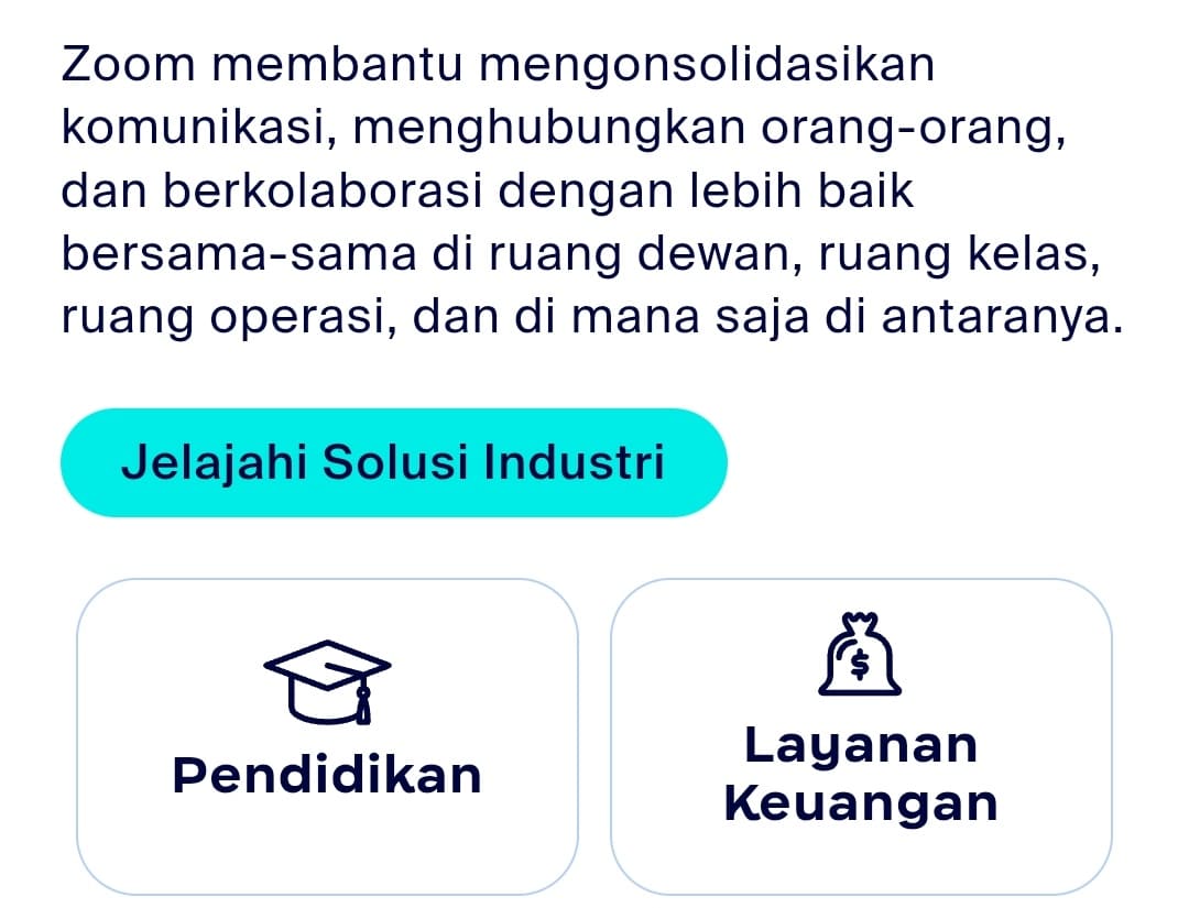 Fitur integrasi Zoom