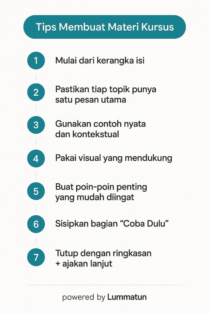 Materi Kursus