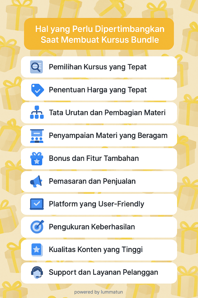 Membuat kursus bundle