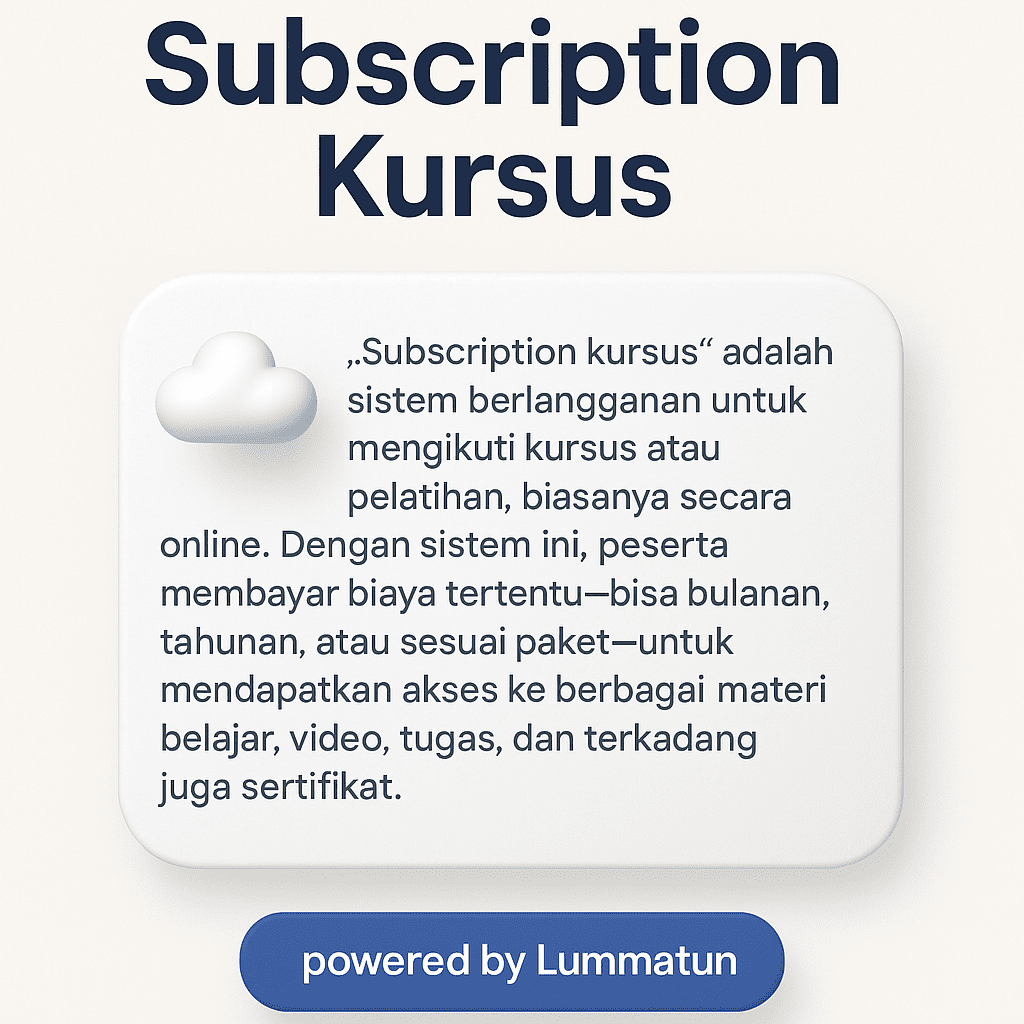Subscription kursus