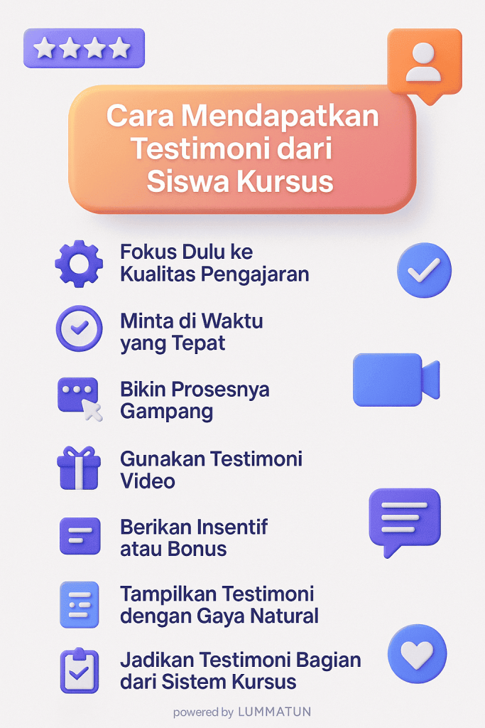 Testimoni peserta kursus