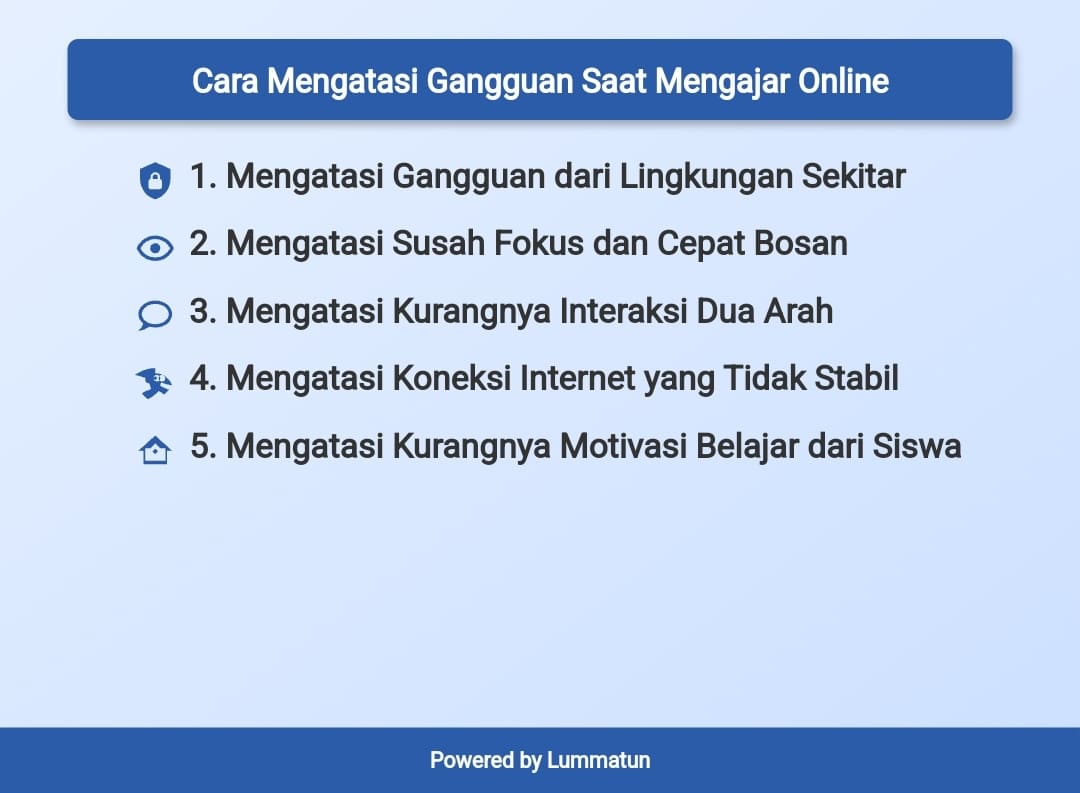 Gangguan mengajar online