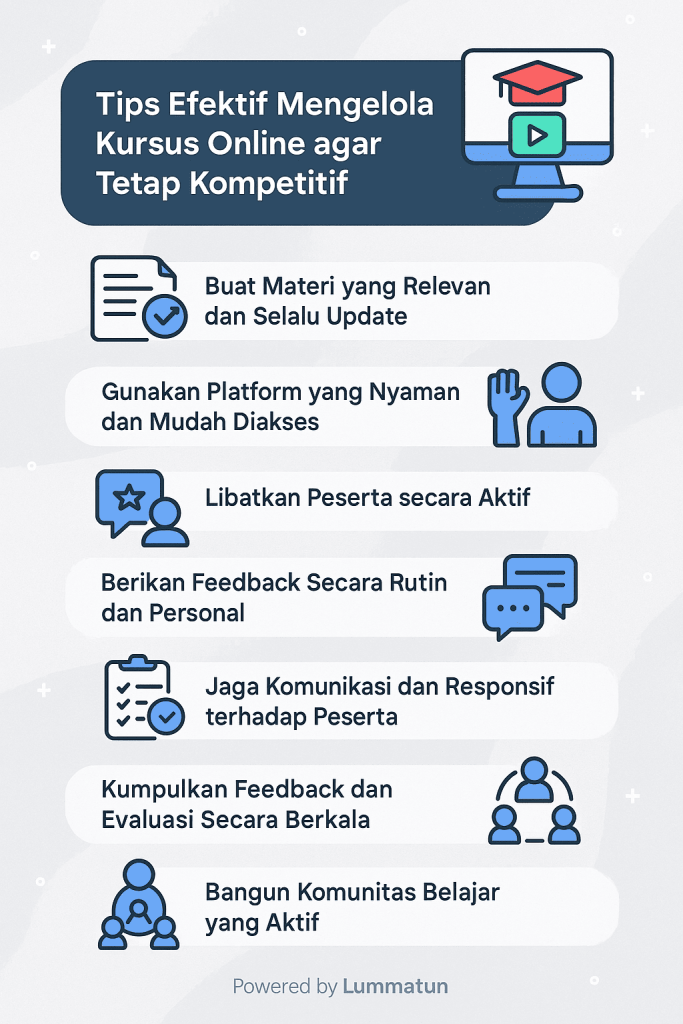 Mengelola kursus online