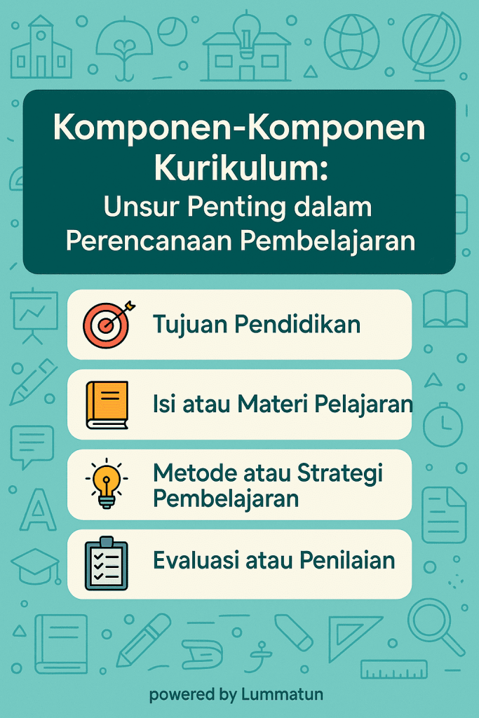 Komponen Kurikulum