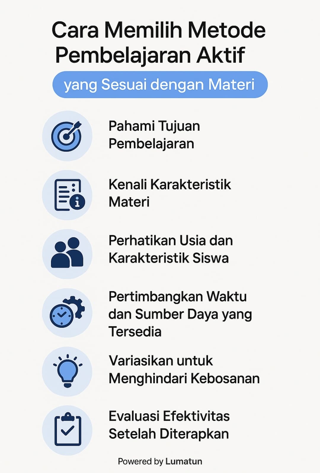 Memilih pembelajaran aktif