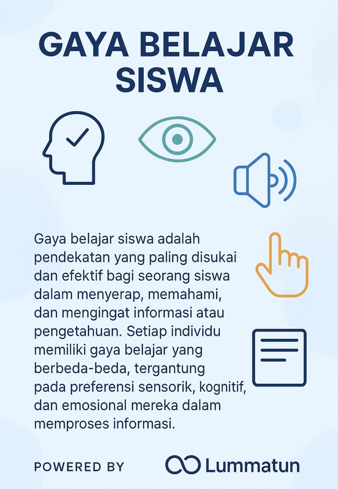 Gaya belajar siswa