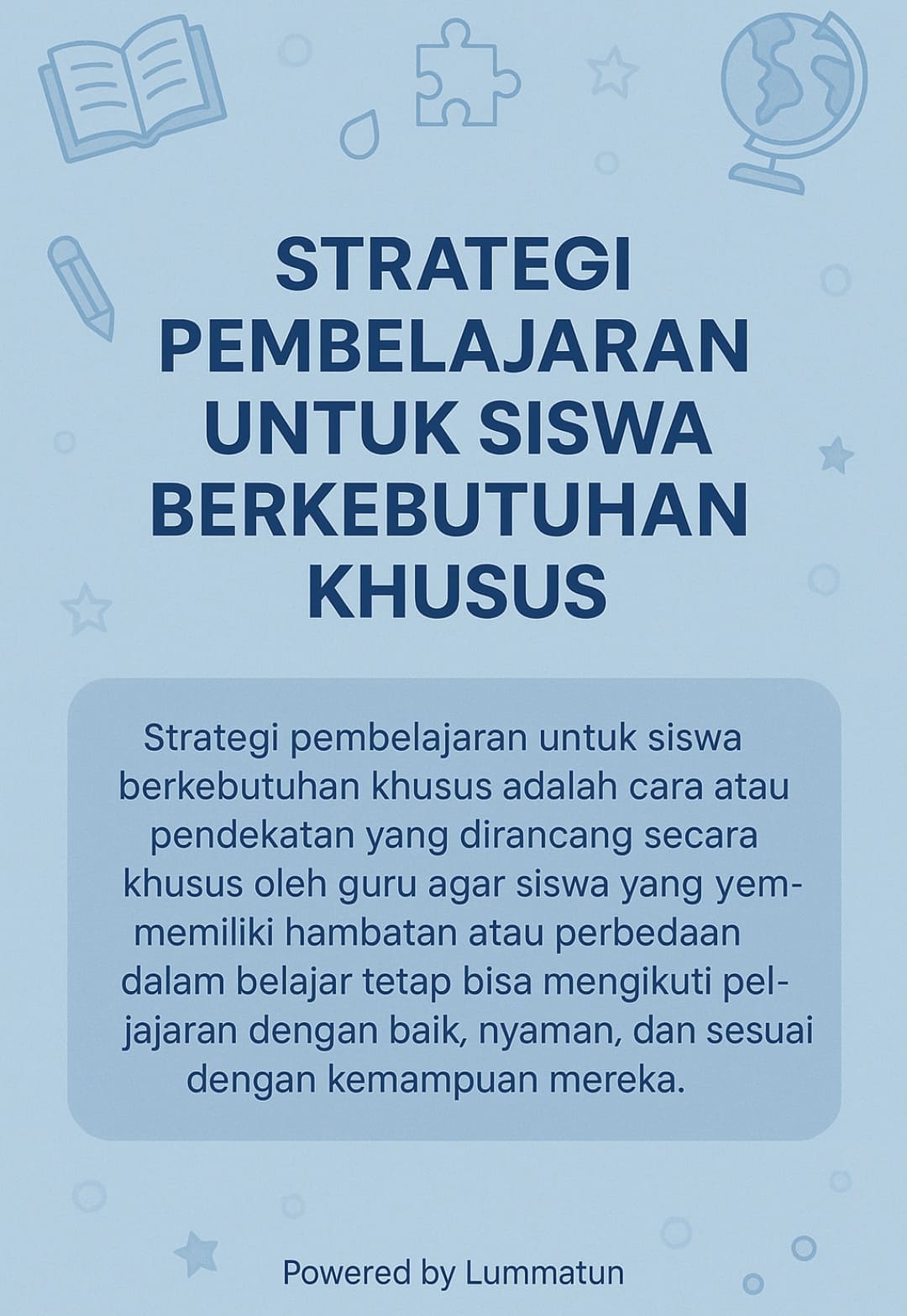 Pembelajaran khusus