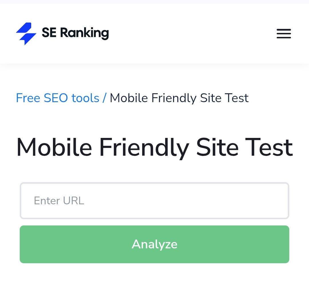Mobile friendly
