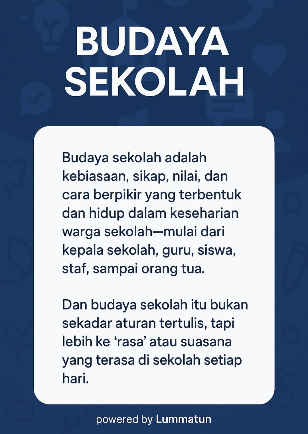 Budaya Sekolah