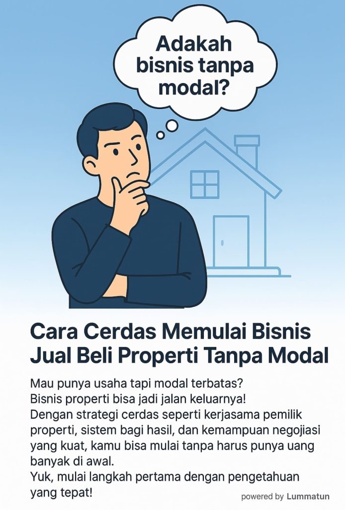 Bisnis properti tanpa modal