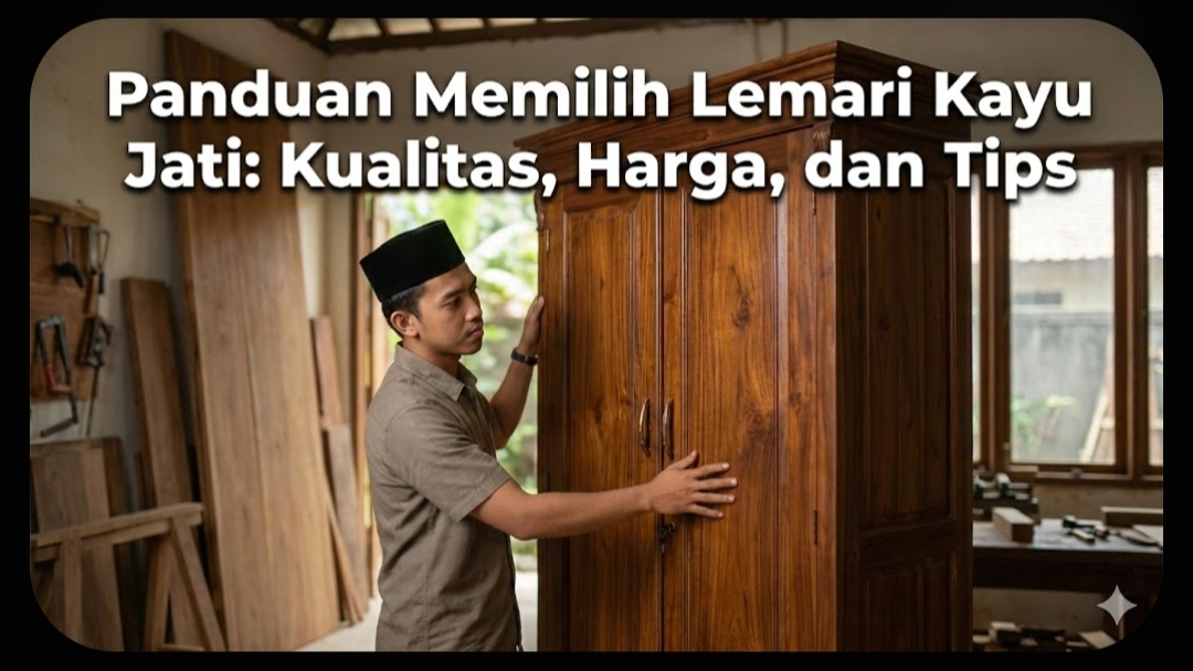 Lemari kayu jati