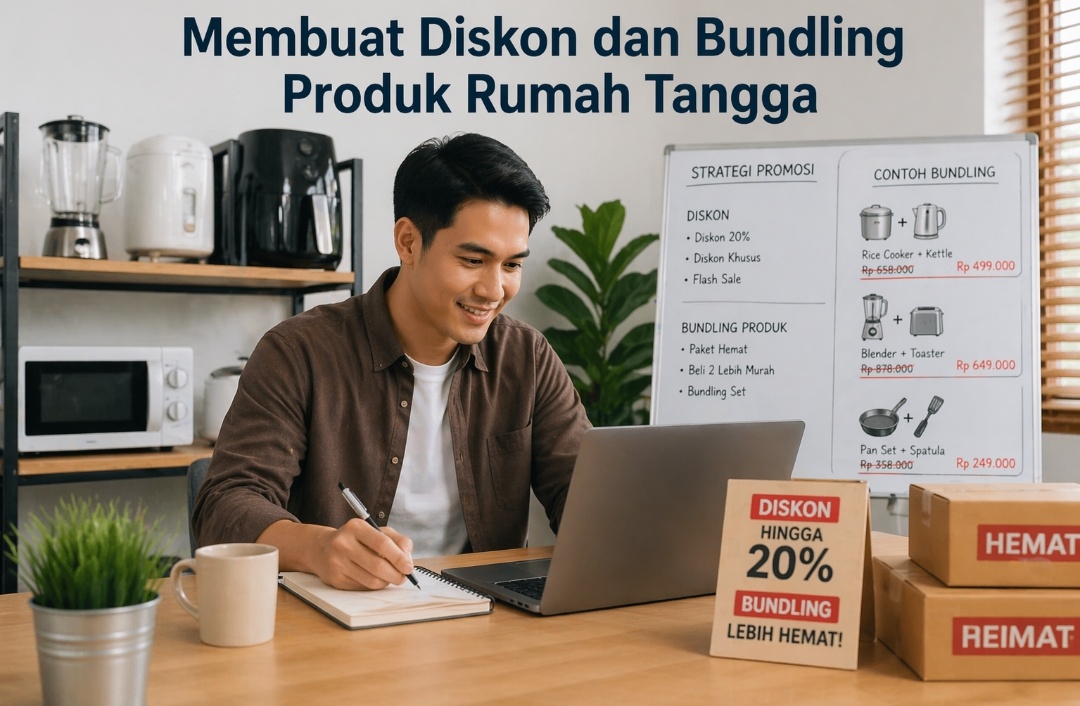 Membuat Diskon dan Bundling Produk Rumah Tangga