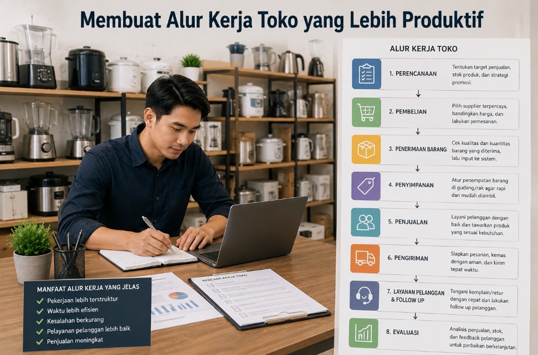 Membuat Alur Kerja Toko